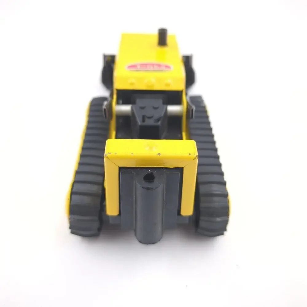 Vintage Tonka Dozer Loader Pressed Steel Yellow Black Construction Toy Tractor